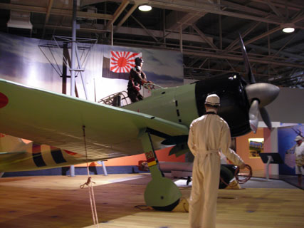Japanese zero exhibit at Pacific Aviation museum