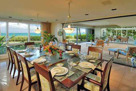 Kailua rental house dining room