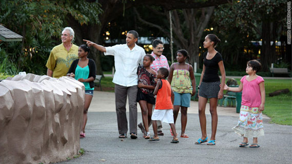 Obama at the Honolulu Zoo