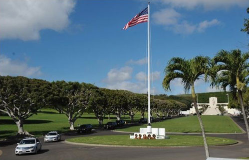 President Obama at Punchbowl cemetery
