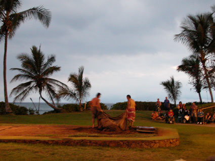 Removing the kalua pig from the imu
