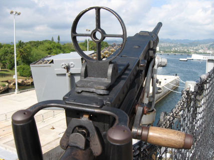 Battleship Missouri anti-aircraft gun