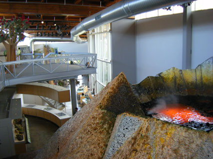 View from the second floor of Bishop Museum Science Adventure Center