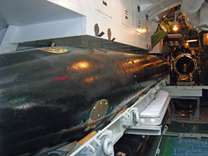 Bowfin aft torpedo room