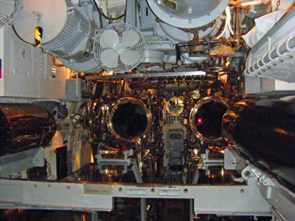 Bowfin Submarine forward torpedo room