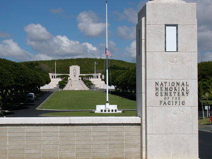 Punchbowl National Cemetery of the Pacific entrance