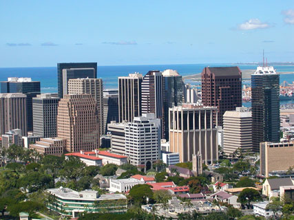 Downtown Honolulu skyline