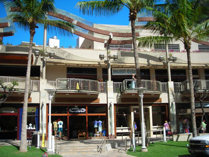 Waikiki Beach shopping at Beach Walk