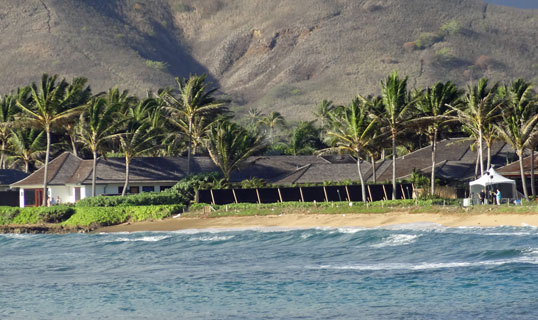 Obama rental house in Kailua in 2012