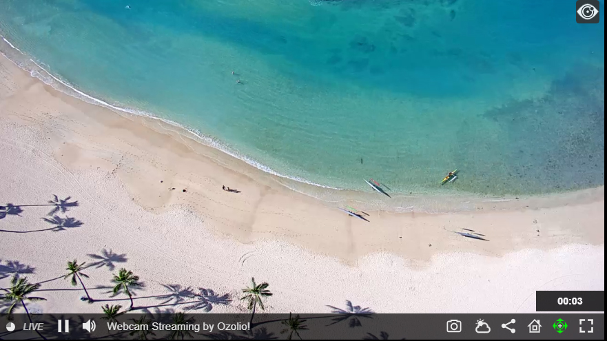 Waikiki beach live webcam